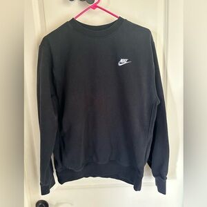 Nike Sportswear Mens Long Sleeve Black Crewneck Sweatshirt - Medium
